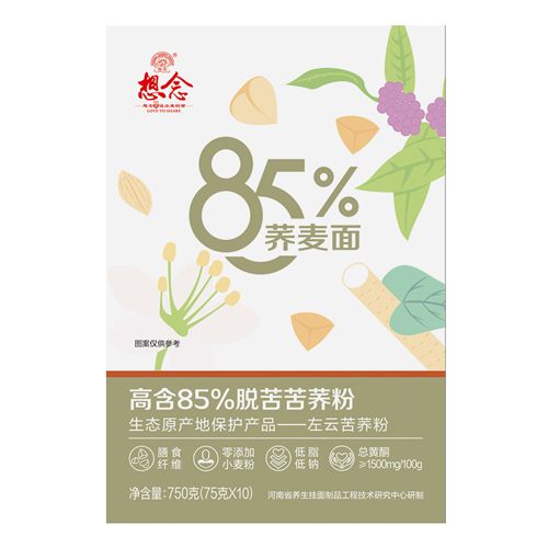 想念精品盒装85%荞麦面 750g