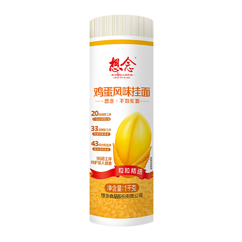 想念把装鸡蛋风味挂面