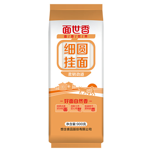 面世香立体袋装细圆挂面 900g