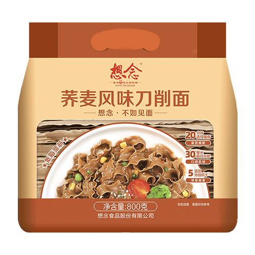 想念立体荞麦风味刀削面 800g