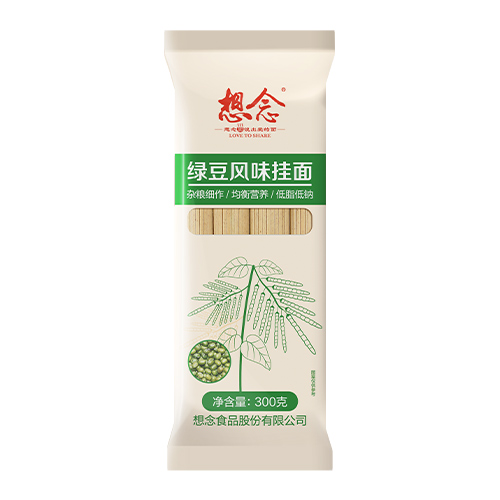 想念立体袋装绿豆风味挂面 300g